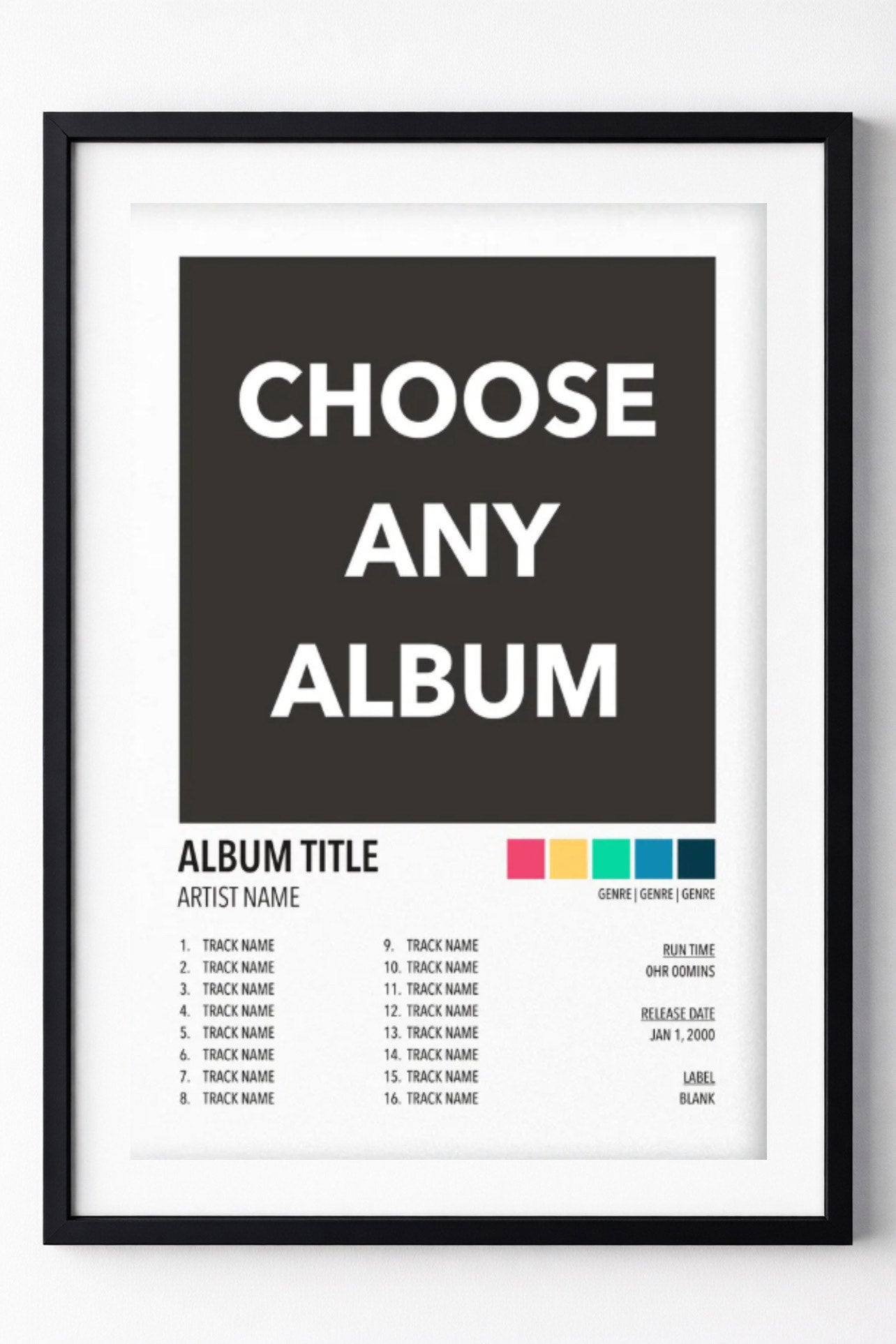 Custom Album Cover Poster