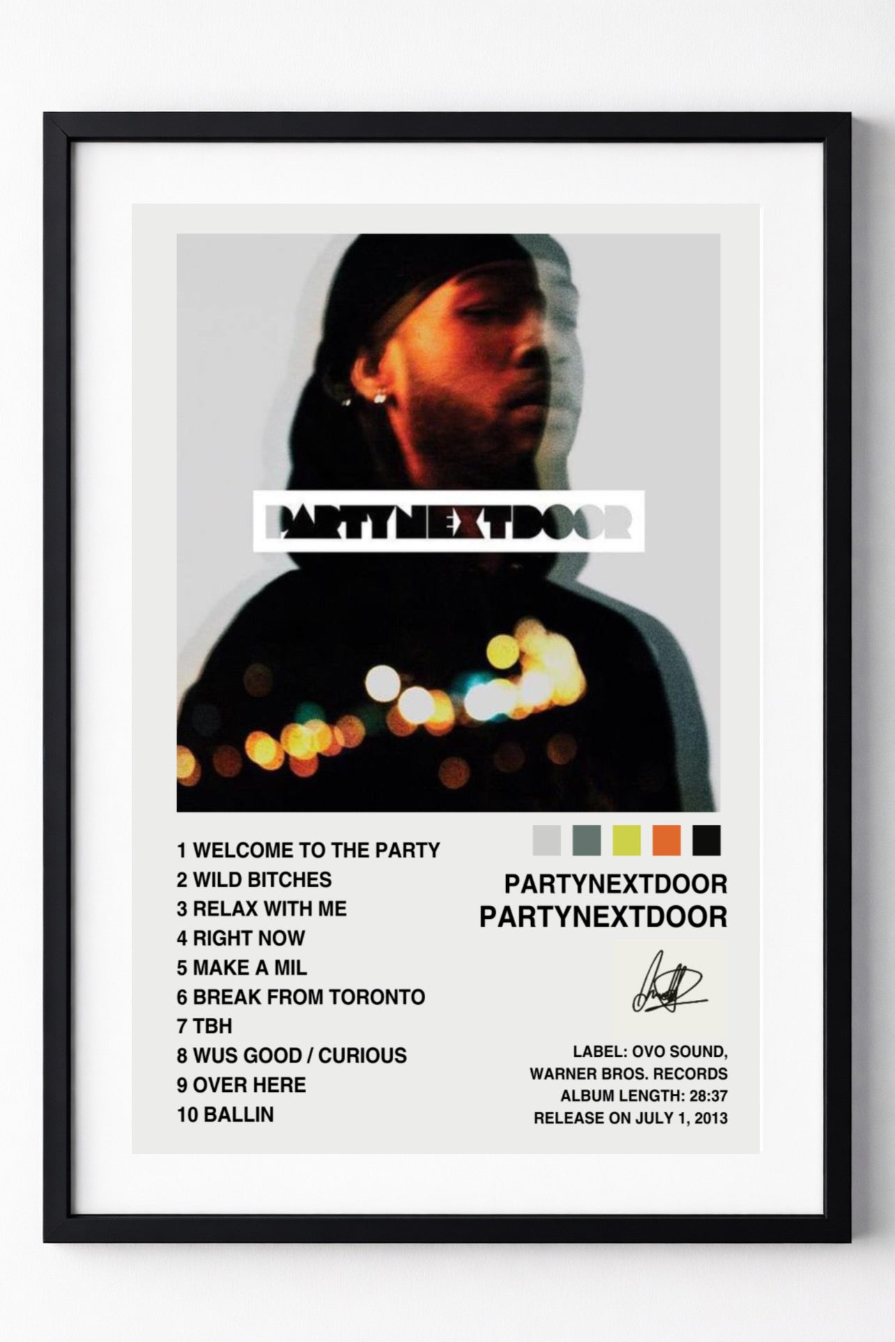 PARTYNEXTDOOR - PARTYNEXTDOOR | Album Cover Poster
