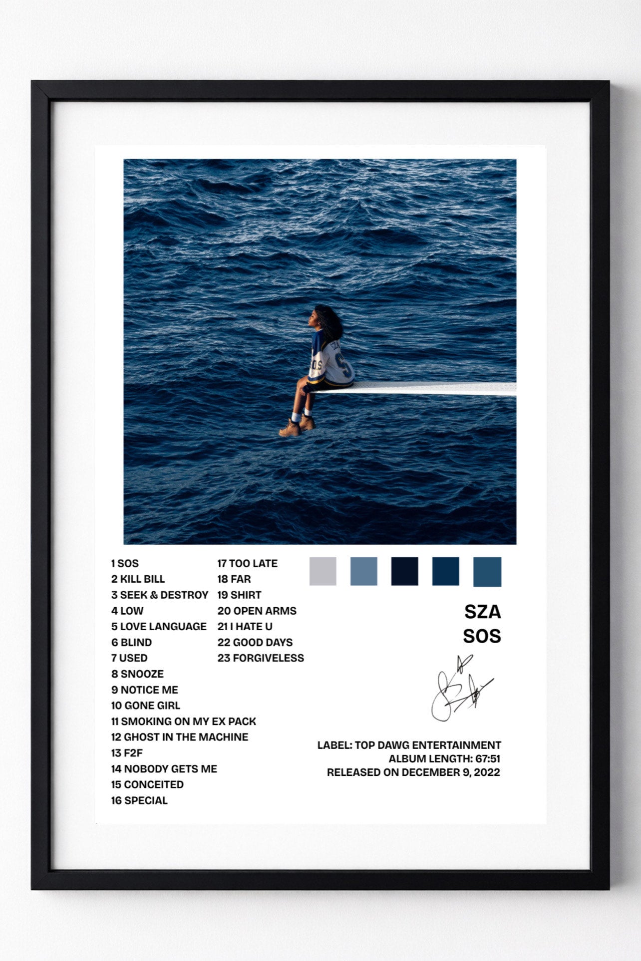 SZA - SOS | Album Cover Poster